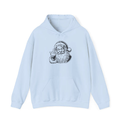 Funny Sassy Santa Hoodie, Funny Unisex Heavy Blend Sweatshirt, Christmas Gift, Holiday Apparel, Quirky Winter Wear, Casual Cozy