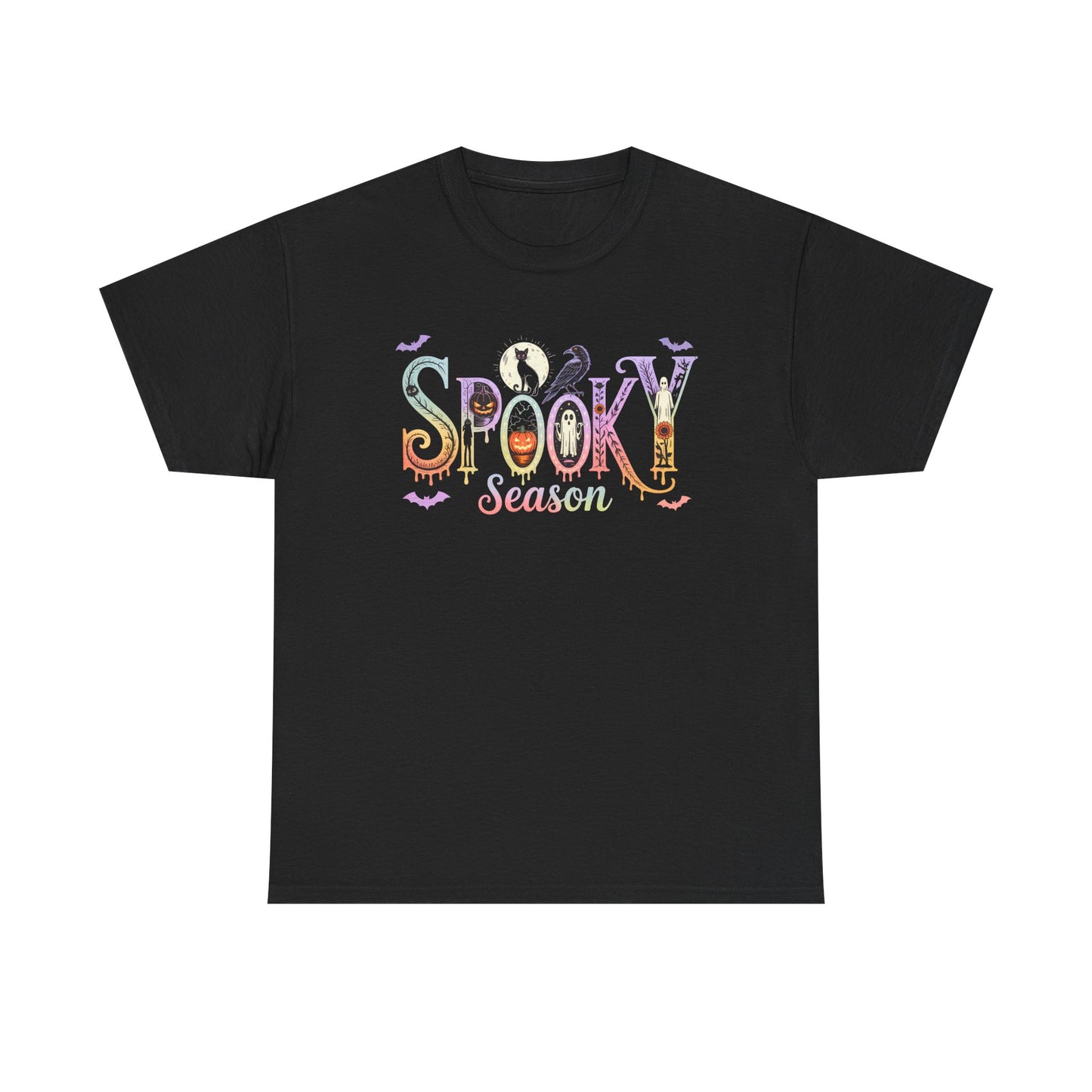 Spooky Season Unisex Cotton Tee | Halloween T-Shirt, Fall Fashion, Gift for Her, Unisex Shirt, Autumn Outfit, Halloween tshirt