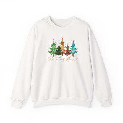 Cozy Christmas Trees Sweatshirt, Holiday Apparel, Warm Sweater Gift, Nature Lover Top, Christmas and Winter Essential, Christmas  day Gift