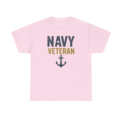 Navy Veteran Shirt | Military Pride Tee with Anchor | US Navy Gift for Men & Women | Veteran Appreciation T-Shirt | Patriotic Tee