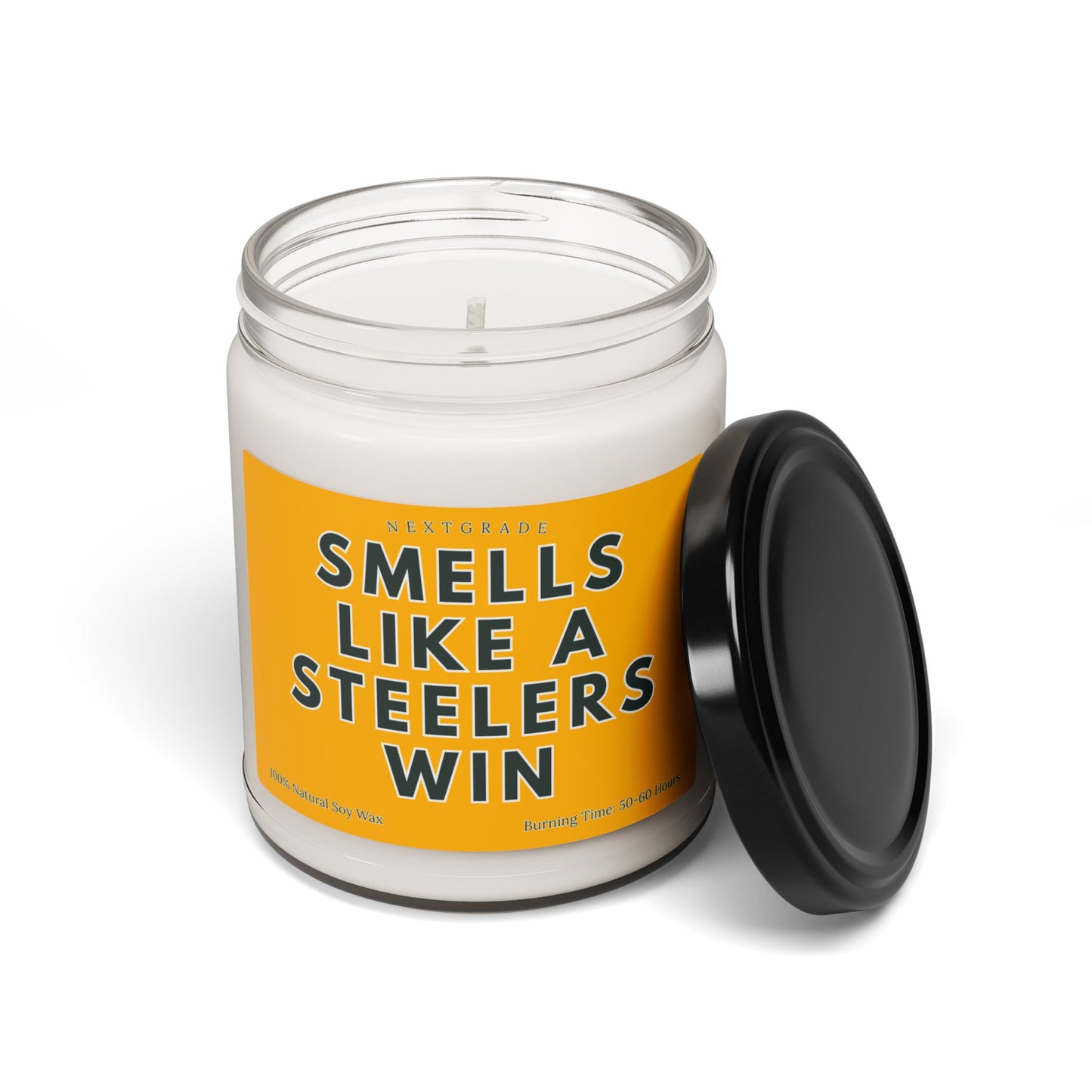 Smells Like A Steelers Win - Football Themed Candle, Gift for Him, Gift for Football Fans, Home Decor, Man Cave, Game Day Essential