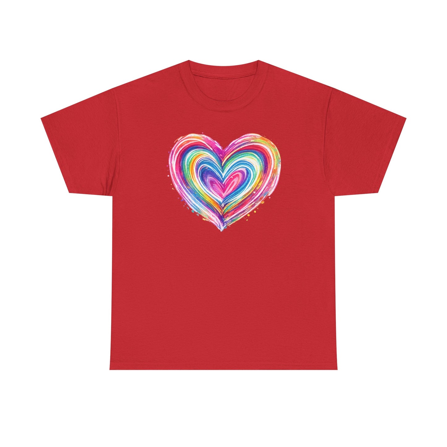 Comfort Colors Cute Heart Shirt, Brushstroke Heart Shirt, Anniversary Gift, Womens Love Shirt, Valentines Day Shirt, Coquette Valentine Tee