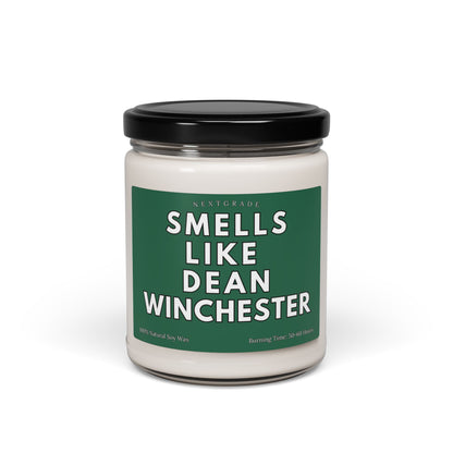 Smells Like Dean Winchester Scented Candle, All-Natural Soy Wax Jar Candle, Gift for Her, Supernatural Fan, 9 oz