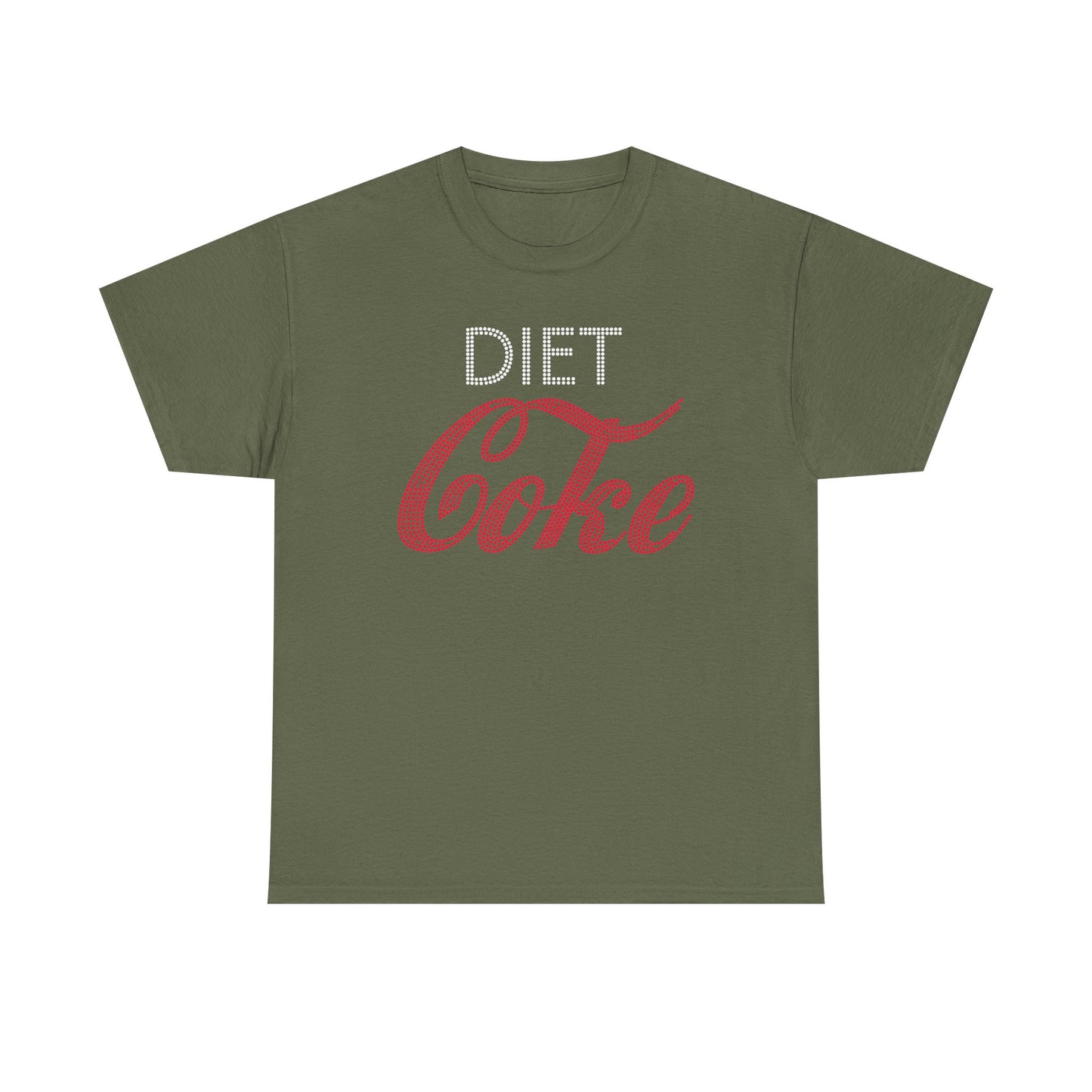 Diet Coke T-Shirt, Funny Soda Lover Graphic Tee, Rhinestone Style Diet Coke Shirt, Casual Unisex Tee Gift for Her