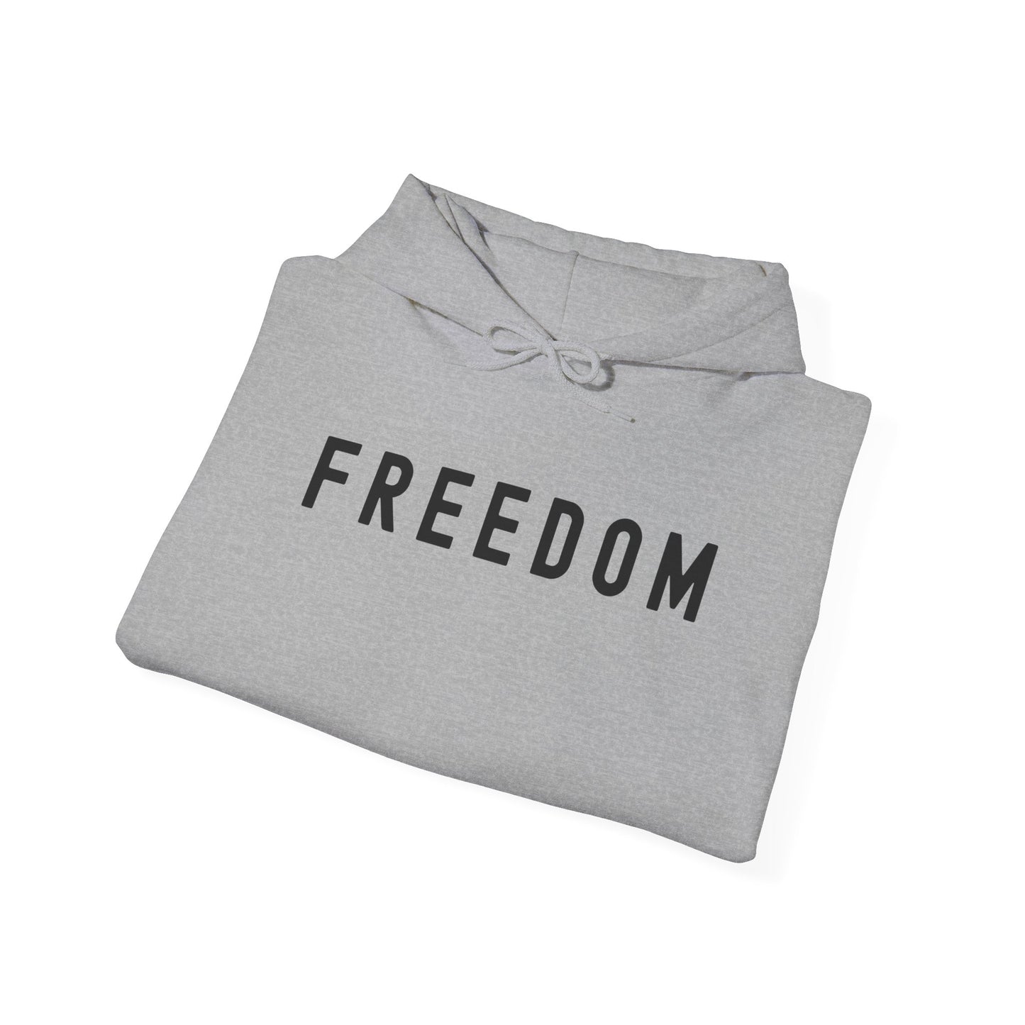 Freedom Statement Hoodie, Cozy Unisex Sweatshirt, Perfect Gift for Minimalism Lovers, Casual Style, Comfortable Layering