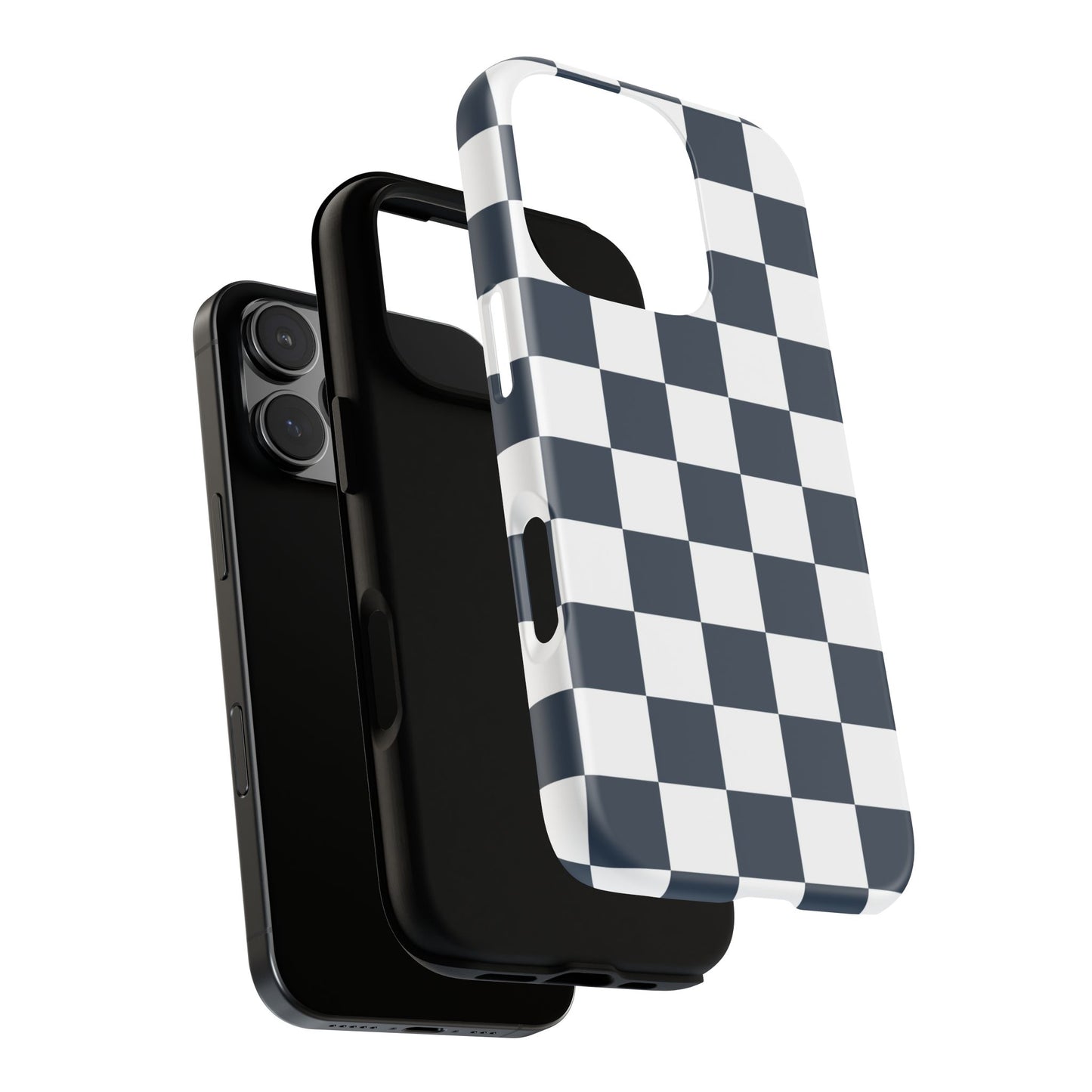 Checkered Pattern iPhone Case, iPhone Cover, Modern iPhone Accessory, Gift for Him, Trendy Mobile Protection