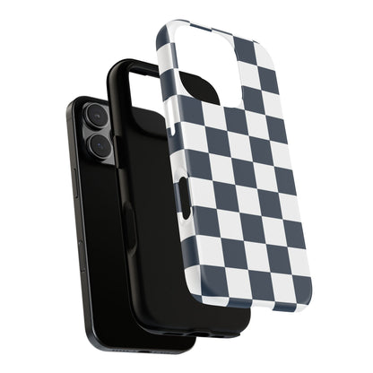 Checkered Pattern iPhone Case, iPhone Cover, Modern iPhone Accessory, Gift for Him, Trendy Mobile Protection