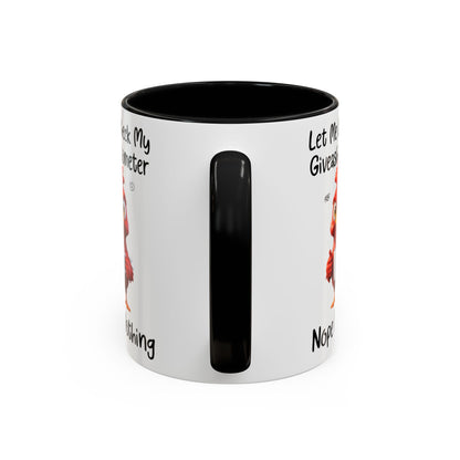 Funny Giveashitometer Mug | Sarcastic Coffee Mug with Rooster | Sassy Office Mug | Gift for Coworkers Friends