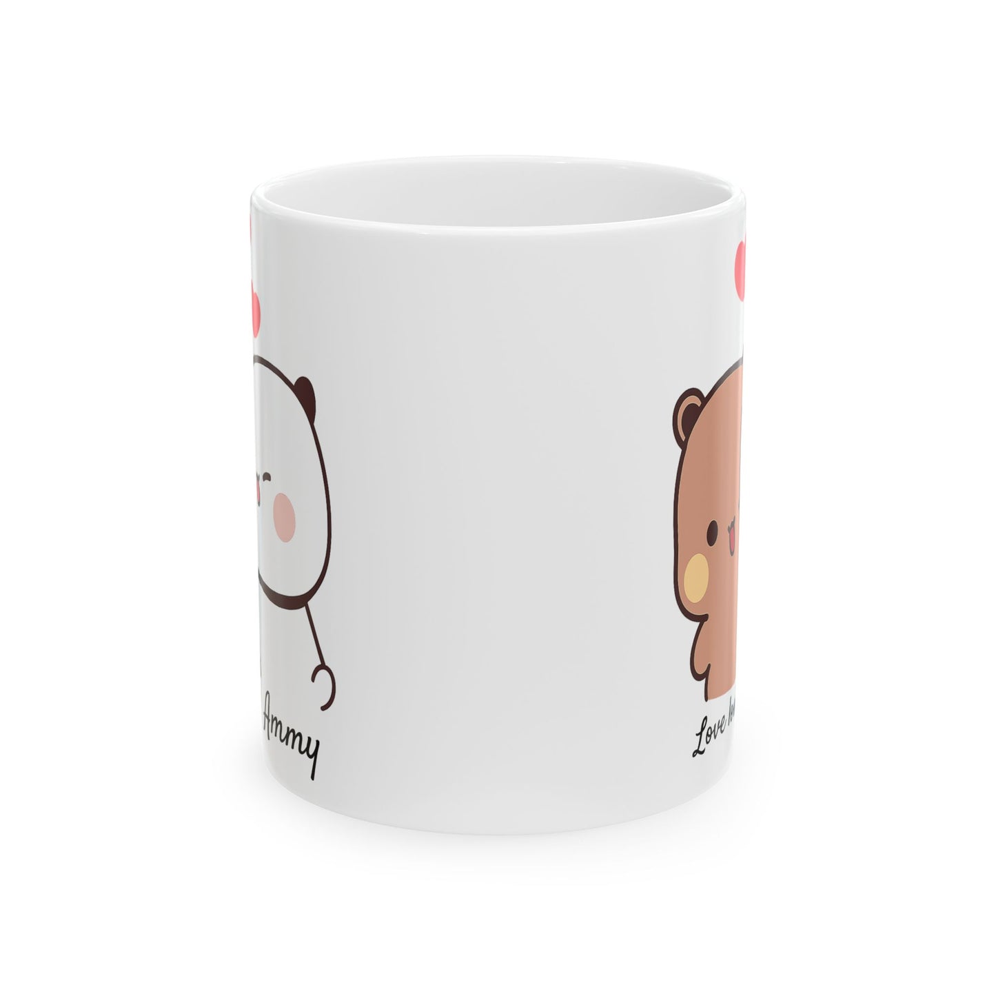 Personalized Dudu Bubu Coffee Mug Cute Bears Coffee Cup Birthday Christmas Gift Funny Coffee Mug Gift for Her Him Valentine Gift