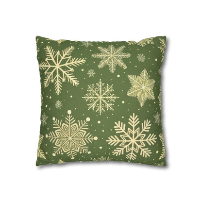 Festive Snowflake Pillowcase, Christmas Decor, Christmas Pillowcase, Cozy Home Accent, Winter Pillow Cover, Seasonal Decoration