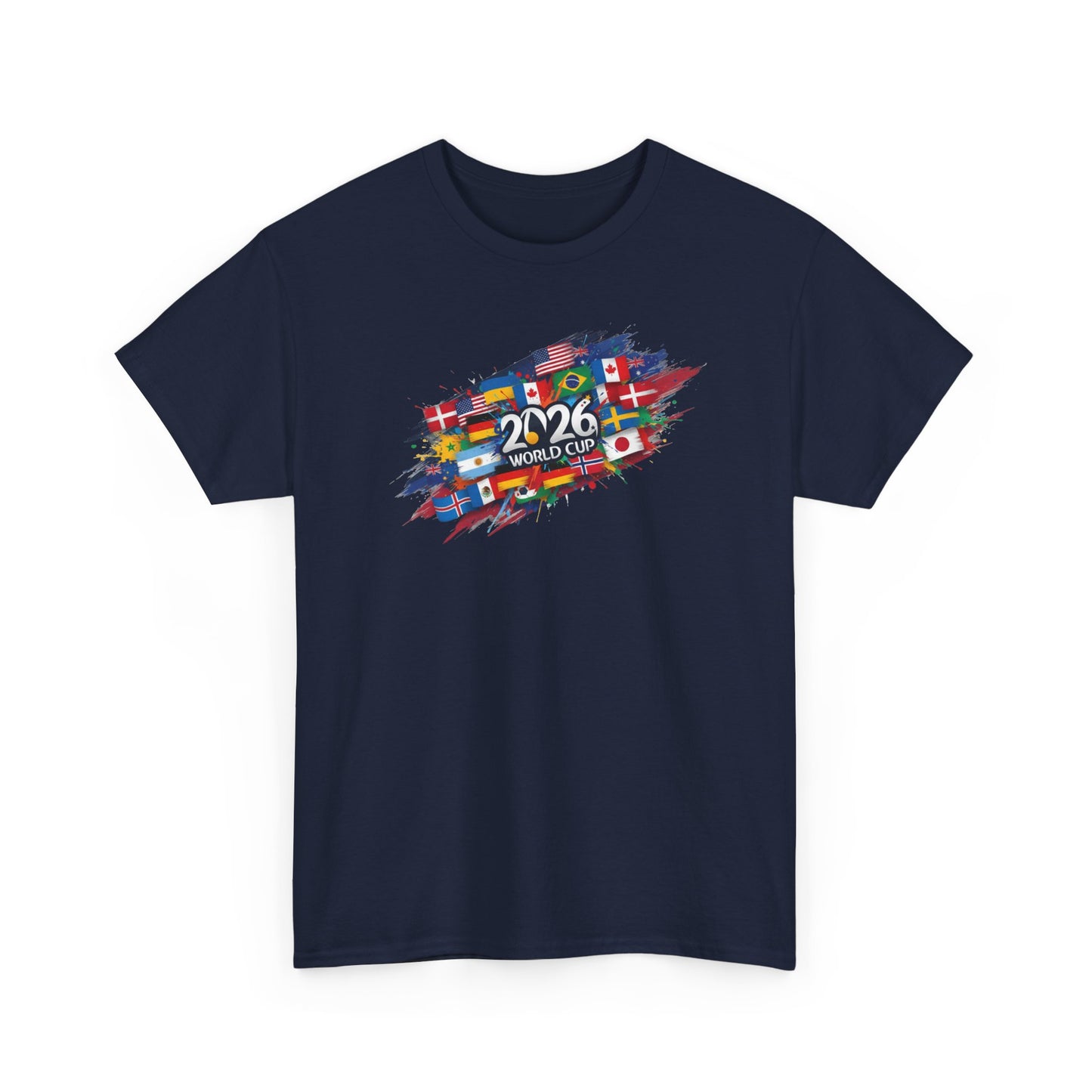 World Flags 2026 Soccer T-Shirt | International Football Graphic Tee | Global Fan Shirt | Colorful Sports Art Top