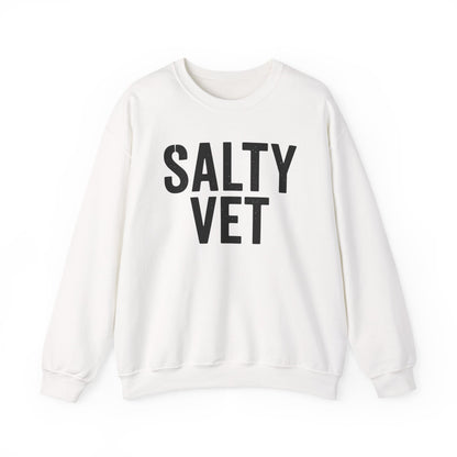 Salty Vet Crewneck Sweatshirt, Cozy Unisex Sweatshirt for Veteran, Perfect Gift for Veterans, Casual Wear, Comfy Style
