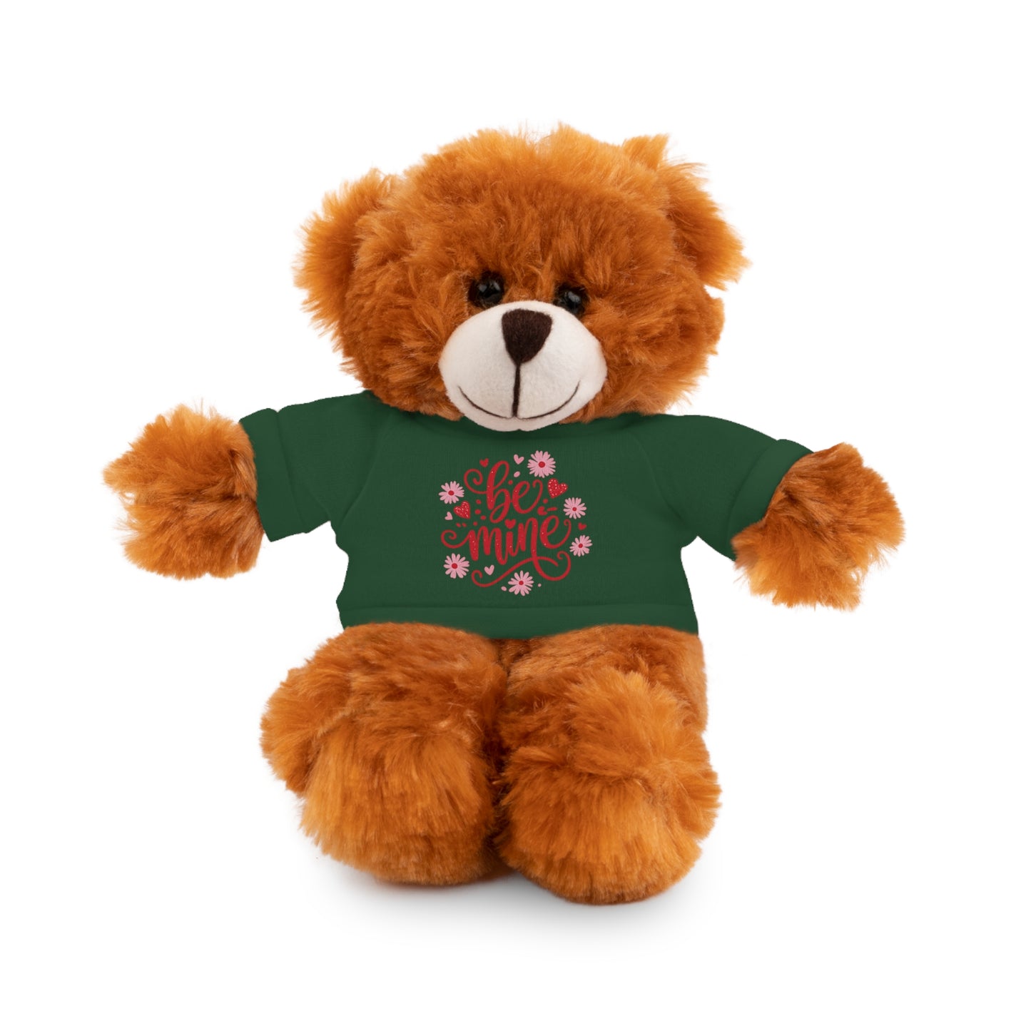 Be Mine Teddy Bear Plush, Valentine's Stuffed Animal with Shirt, Cute Plush Gift for Kids or Couples, Anniversary Love Toy