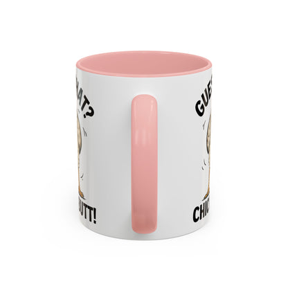 Funny Chicken Mug, Guess What? Chicken Butt! Coffee Mug, Farm Humor Mug, Rooster Joke Cup, Gift for Chicken Lovers, Gag Gift Mug