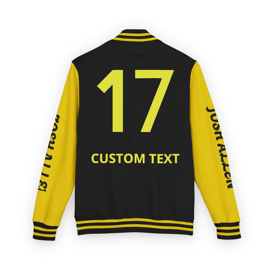 Personalized Varsity Jacket | Custom Josh Allen Candle, Gift for Football Fans, Custom Name, Team Name and Number, Game Day Essential