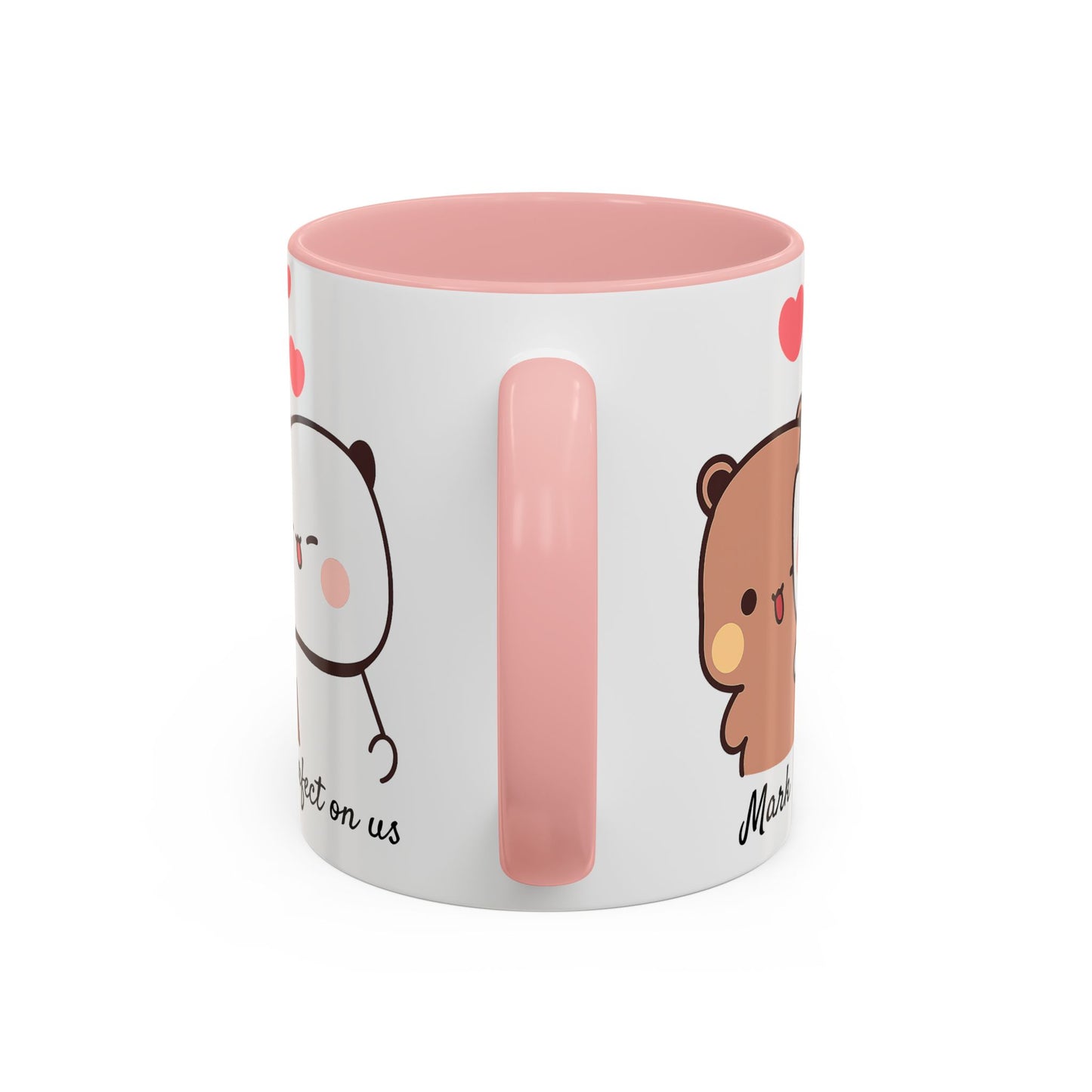 Personalized Dudu Bubu Mug | Cute Bear Coffee Cup | Color Handle Mug | Birthday Christmas Gift | Funny Mug for Her Him Valentine Gift
