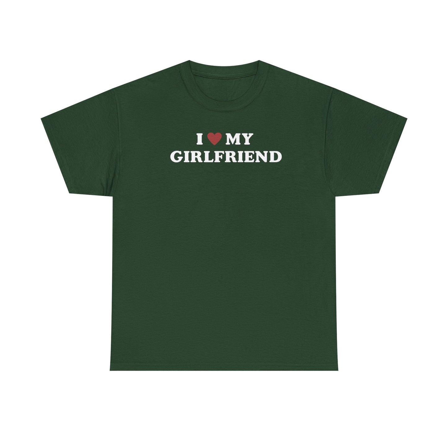 I Love My Girlfriend T-Shirt, I Heart My Girlfriend Shirt, Valentine's Day Tee Shirt, Valentine Gift, Boyfriend Shirt For Him, Her, Unisex