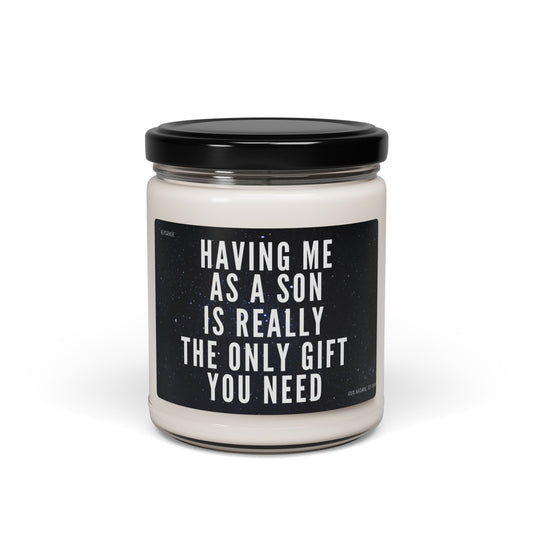 Mom Christmas Gifts from Son - Moms Birthday Gift Ideas from Son - Mother Gift, Funny mom Candle, 9 oz Jar
