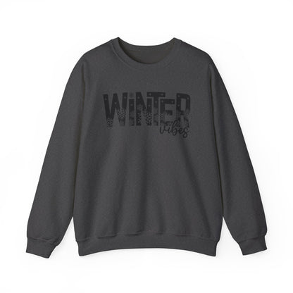 Winter Vibes Sweatshirt Snowy Aesthetic Pullover | Cute Winter Shirt for Women | Cold Weather Hoodie Alternative | Christmas Season Sweater