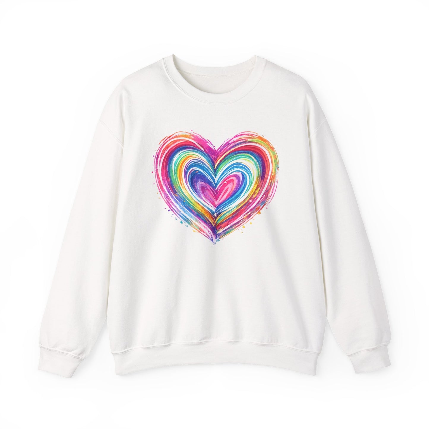 Comfort Colors Cute Heart SweatShirt, Brushstroke Heart , Valentine Gift, Womens Love Sweater, Anniversary Day , Coquette Valentine Tee