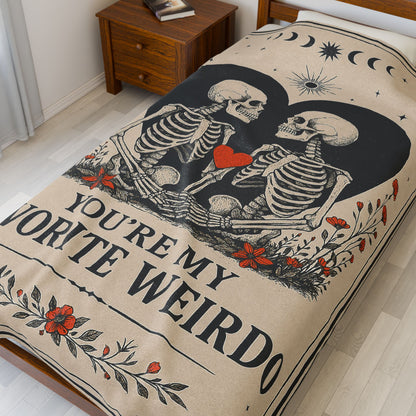 Anniversary Halloween Blanket for Women Men, Birthday Gifts for Girlfriend, Engagement, Wedding Gift for Wife, Husband Couple
