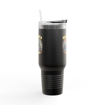 Halloween Themed Insulated Travel Mug, Bat Boys Fan Club, Perfect for Outdoor Adventures, Trick-or-Treating, Gift for Friend
