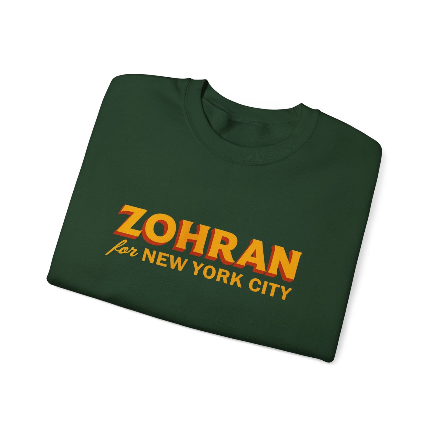 Zohran for New York City Sweatshirt, Vintage NYC Crewneck, Political Graphic Pullover, City Pride Gift | Urban Streetwear