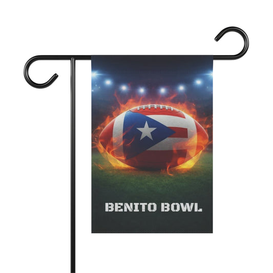Puerto Rico Flag Football Garden Flag | PR Pride Outdoor Banner | Game Day Yard Decor | Latin Culture Sports Flag
