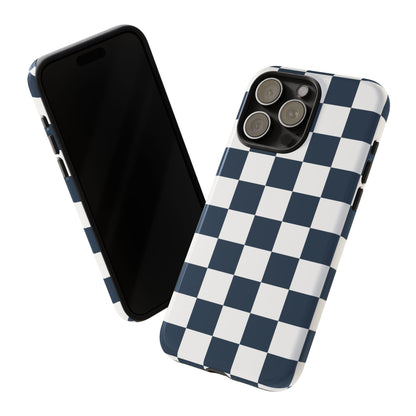Checkered Pattern iPhone Case, iPhone Cover, Modern iPhone Accessory, Gift for Him, Trendy Mobile Protection