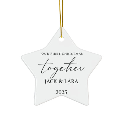 Personalized Couples Christmas Ornament, First Christmas Together Keepsake, New Couple Gift 2025, Gift for Couples, Family Keepsakes