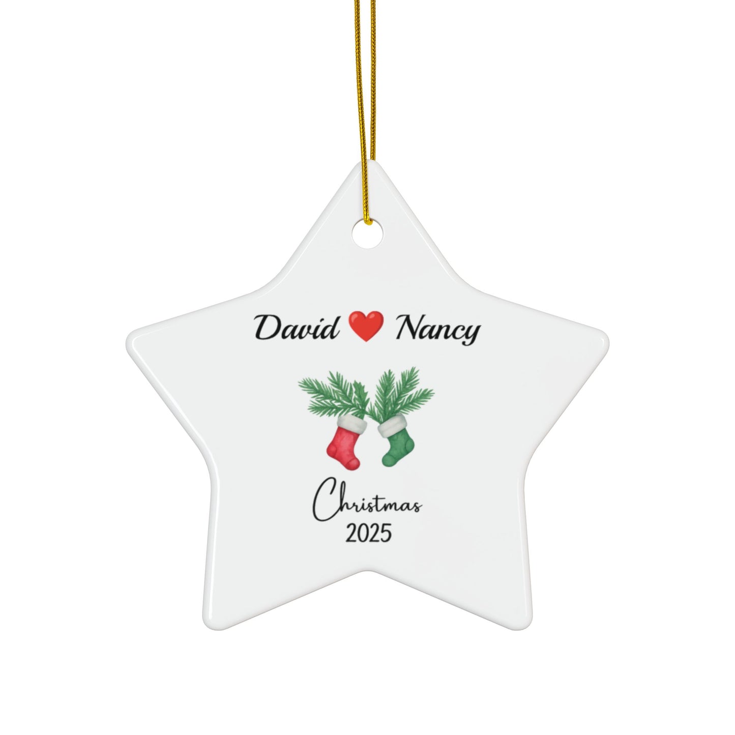 Personalized Couple Christmas Ornament 2025, Couple Ornament, Together Ornament, New Couple Keepsake, Christmas Gift For Couple