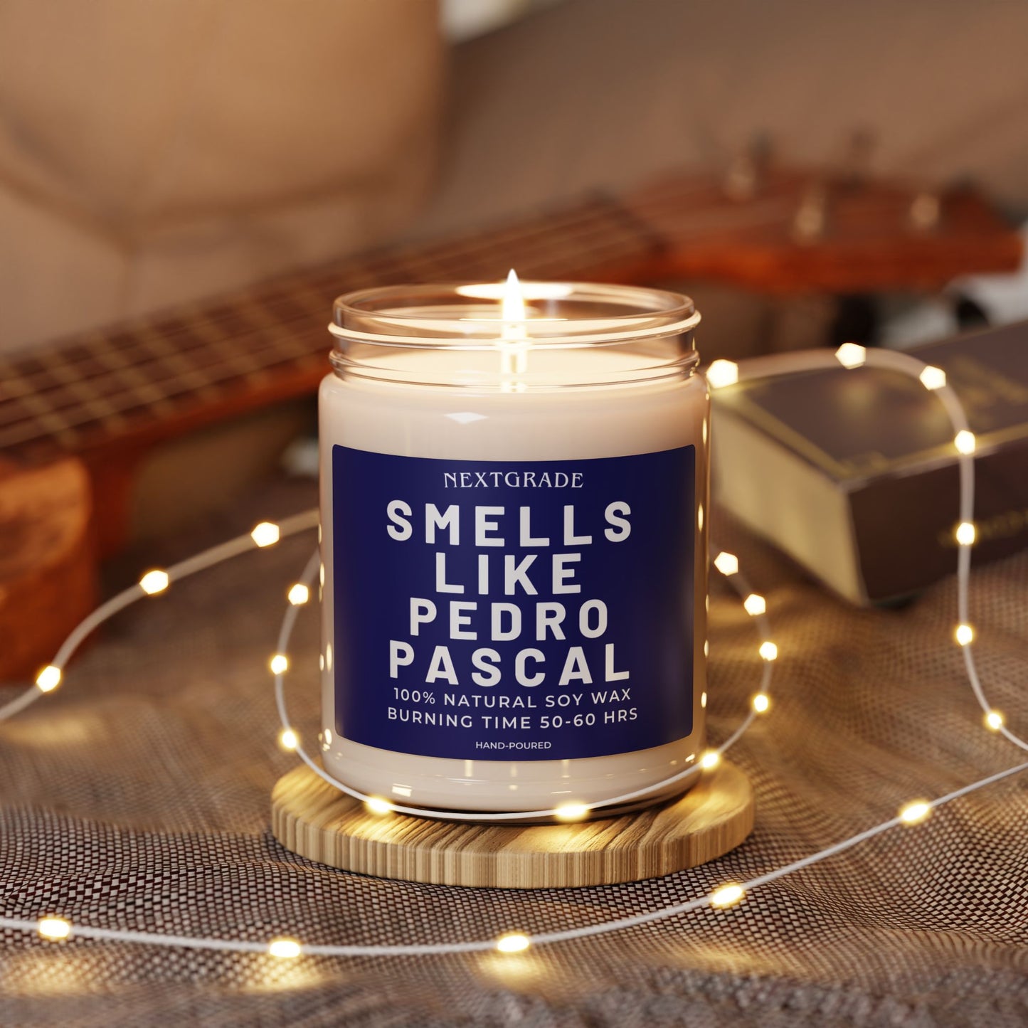 Smells Like Pedro Pascal Candle - Scented Candle - Celebrity Prayer Candle, Pedro Worship Candle, Gift for Her