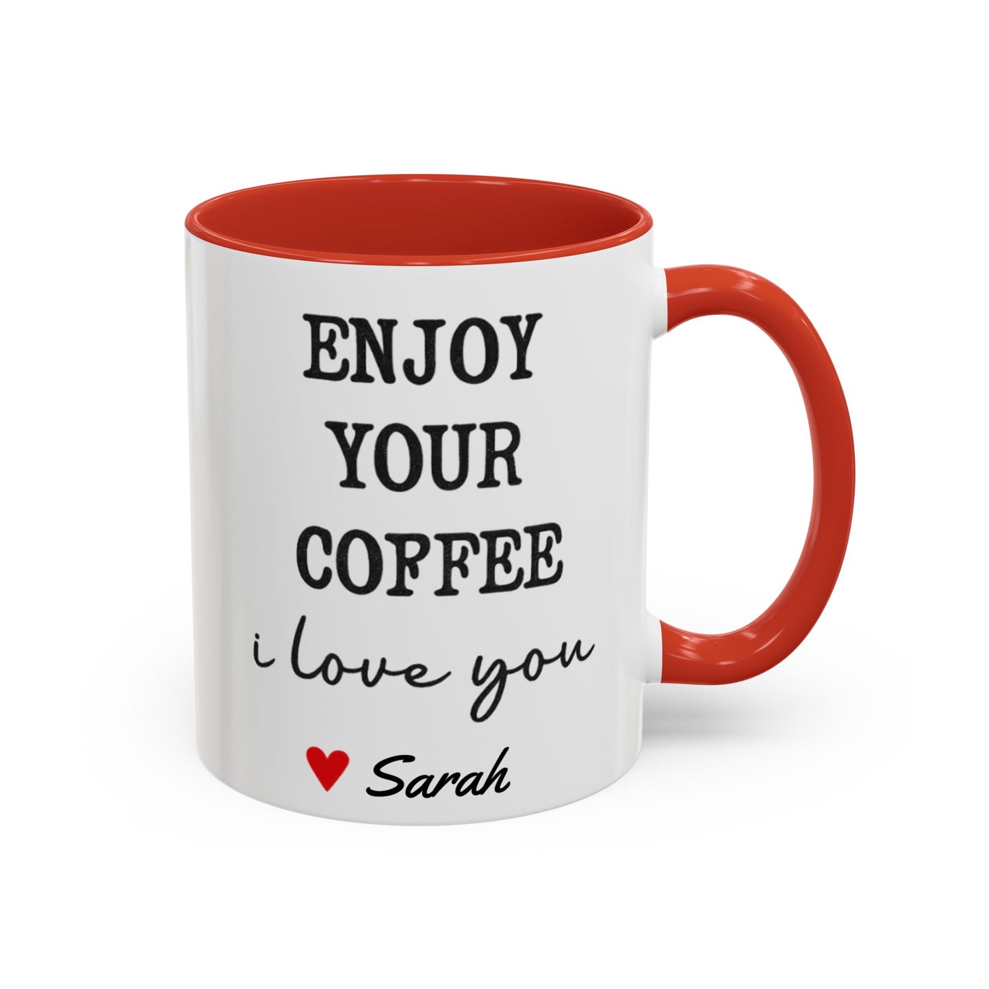 Enjoy Your Coffee Handsome Good Morning Mug, Boyfriend Valentines Day Gift For Him Funny Husband Gift Personalized Cup Gift