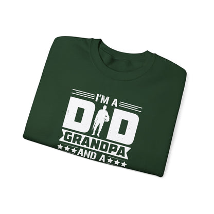 Veteran Grandpa  Cozy Casual Wear Sweatshirt, Father's Day Gift, Military Tribute, Proud Grandpa, Gift for Veteran's Grandpa, Military Pride