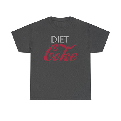 Diet Coke T-Shirt, Funny Soda Lover Graphic Tee, Rhinestone Style Diet Coke Shirt, Casual Unisex Tee Gift for Her