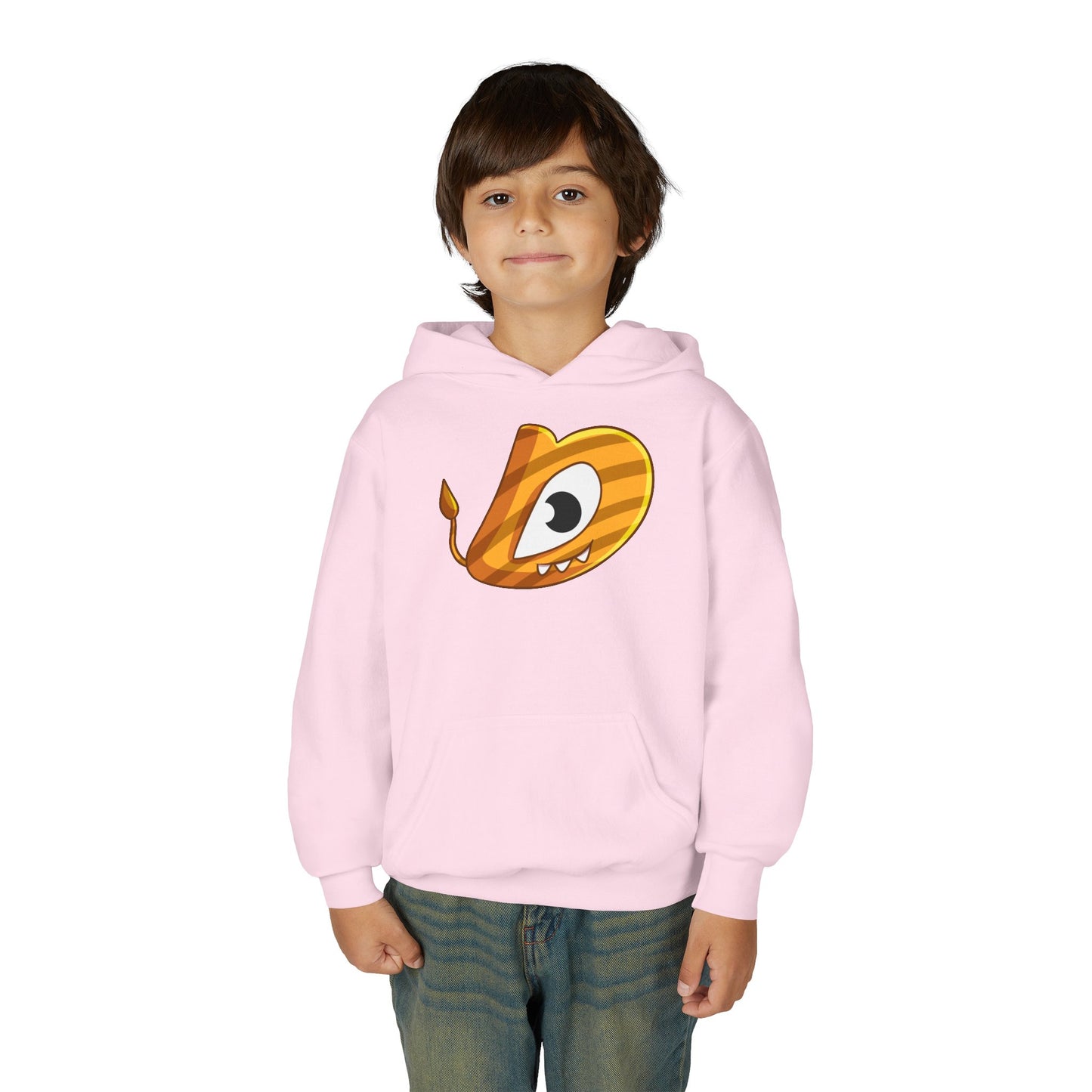 Whimsical Youth Hoodie with Playful Design, Cute Sweatshirt for Kids, Fun Gift for Birthdays, Cozy Winter Wear, Cartoon Style