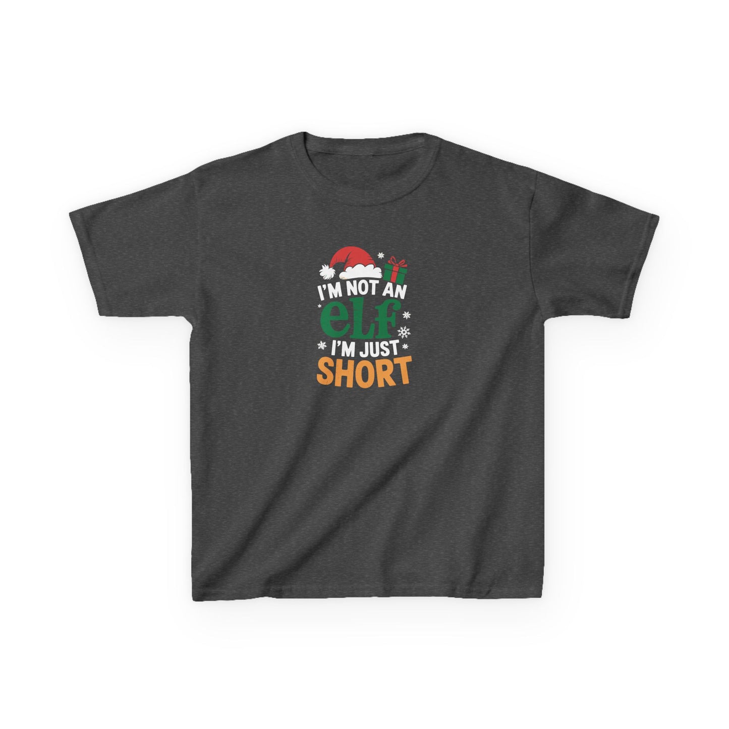 Christmas Shirt, I am Not an Elf I am Just Short, Funny Holiday Tee, Christmas Shirt for Boys and Girls, Xmas Gift, Christmas Outfit
