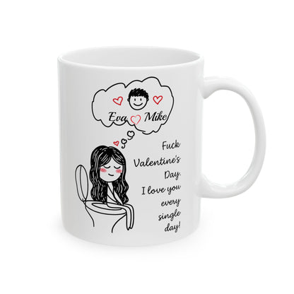 Personalized Funny Couple Mug , Name Love Cups, I Love You Every Day Gift, Valentines Day Gift for Her, Mugs For Couple, Anniversary Gift