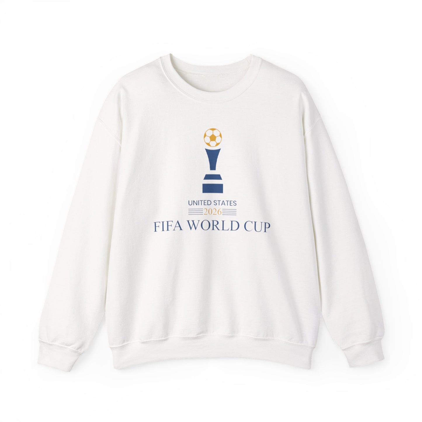 Soccer Trophy Crewneck Sweatshirt | USA Soccer Fan Pullover | Minimal Soccer Graphic, Unisex Football Sweatshirt