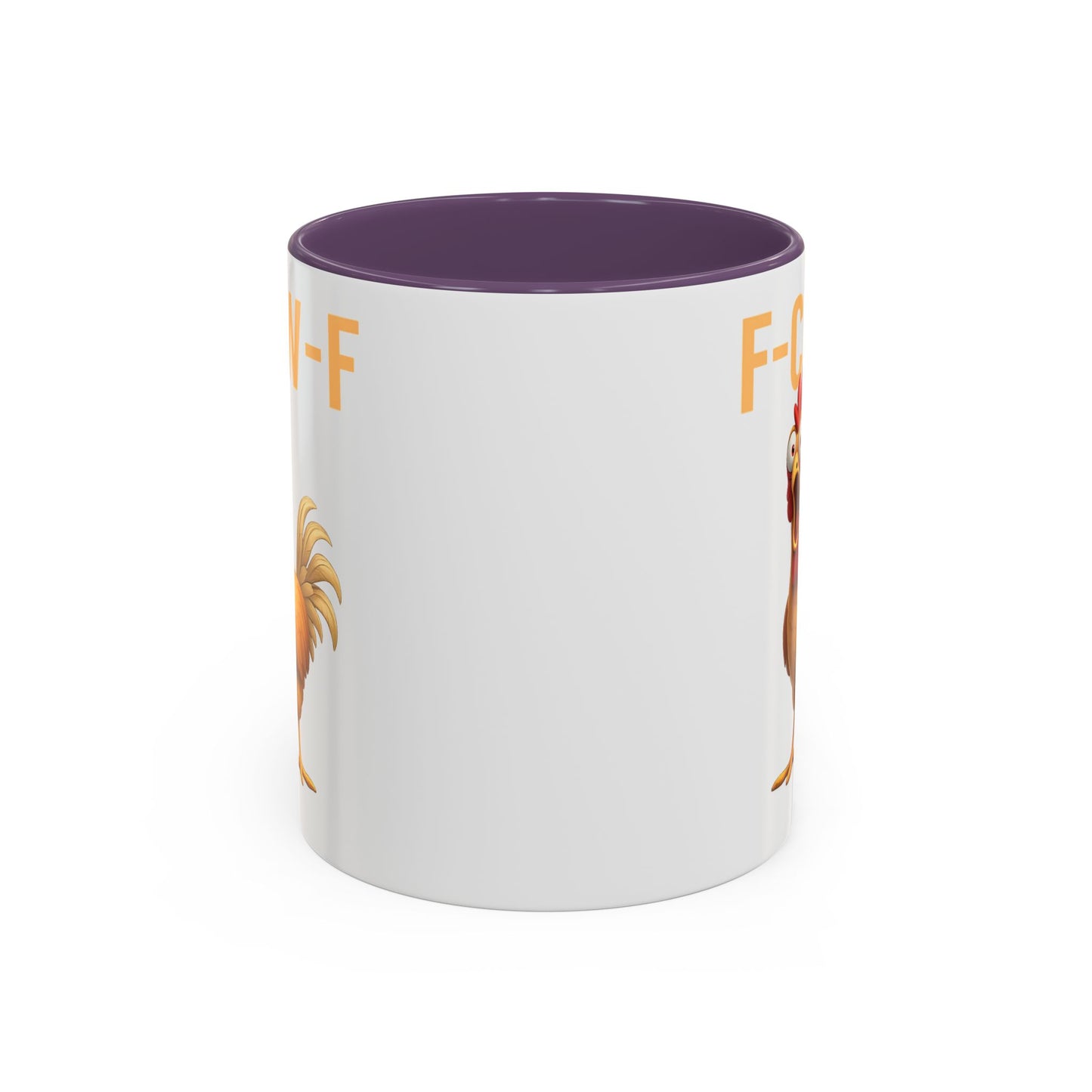 Funny Rooster Mug F-CAW-F Chicken Coffee Mug, Adult Humor Farm Animal Cup, Chicken Meme Mug, Gag Gift 11oz 15oz