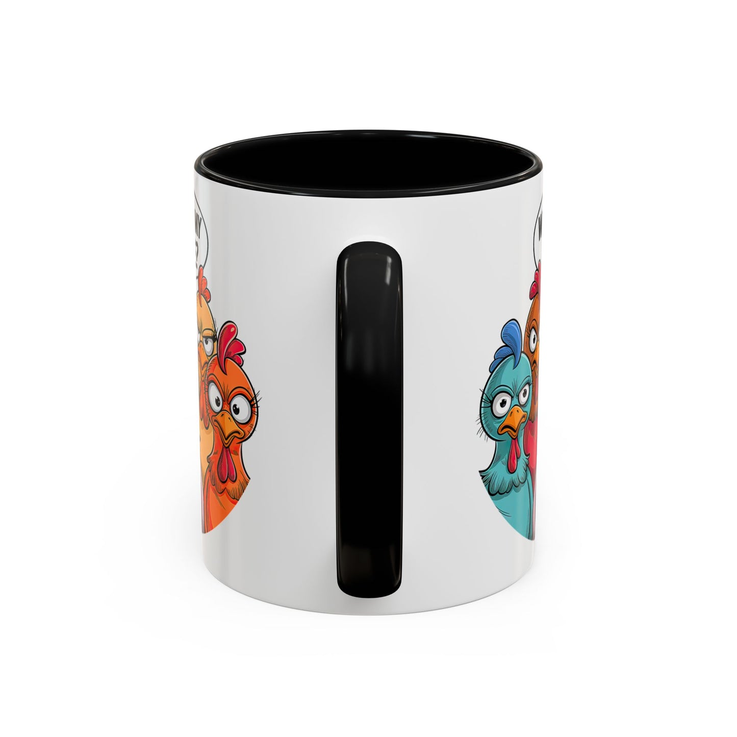 Where Is My Coffee? Chicken Trio Mug | Accent Coffee Mug | Mug for Coffee Lovers | Gift for Coworkers, Friends, and Family