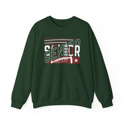 Senior 2026 Football Crewneck Sweatshirt | High School Senior Shirt | Gift For Senior | Gift For Friend