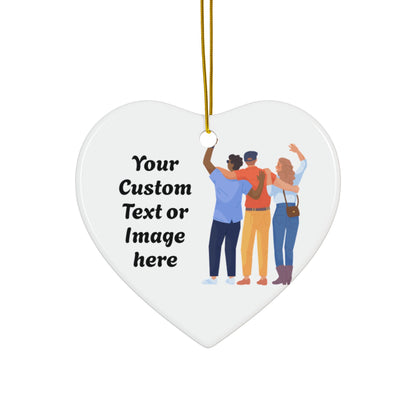 Personalized Little Hug Ornament, Cute Christmas Tree Decoration for Friends, Family, or Coworkers, Funny Holiday Gift, Friendship Keepsake