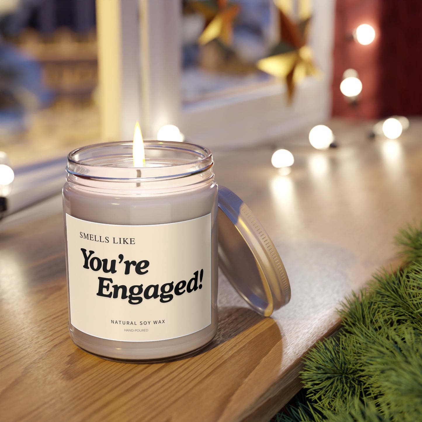 You're Engaged! Scented Soy Candle Engagement Gift for Her, Newly Engaged Friend, Bride to Be, Bridal Shower or Wedding Gift