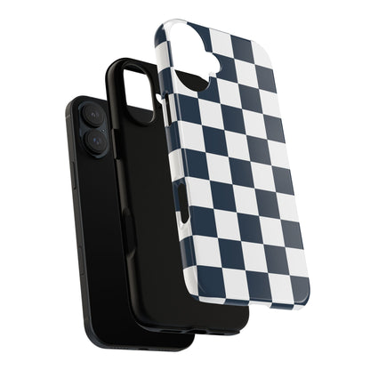 Checkered Pattern iPhone Case, iPhone Cover, Modern iPhone Accessory, Gift for Him, Trendy Mobile Protection
