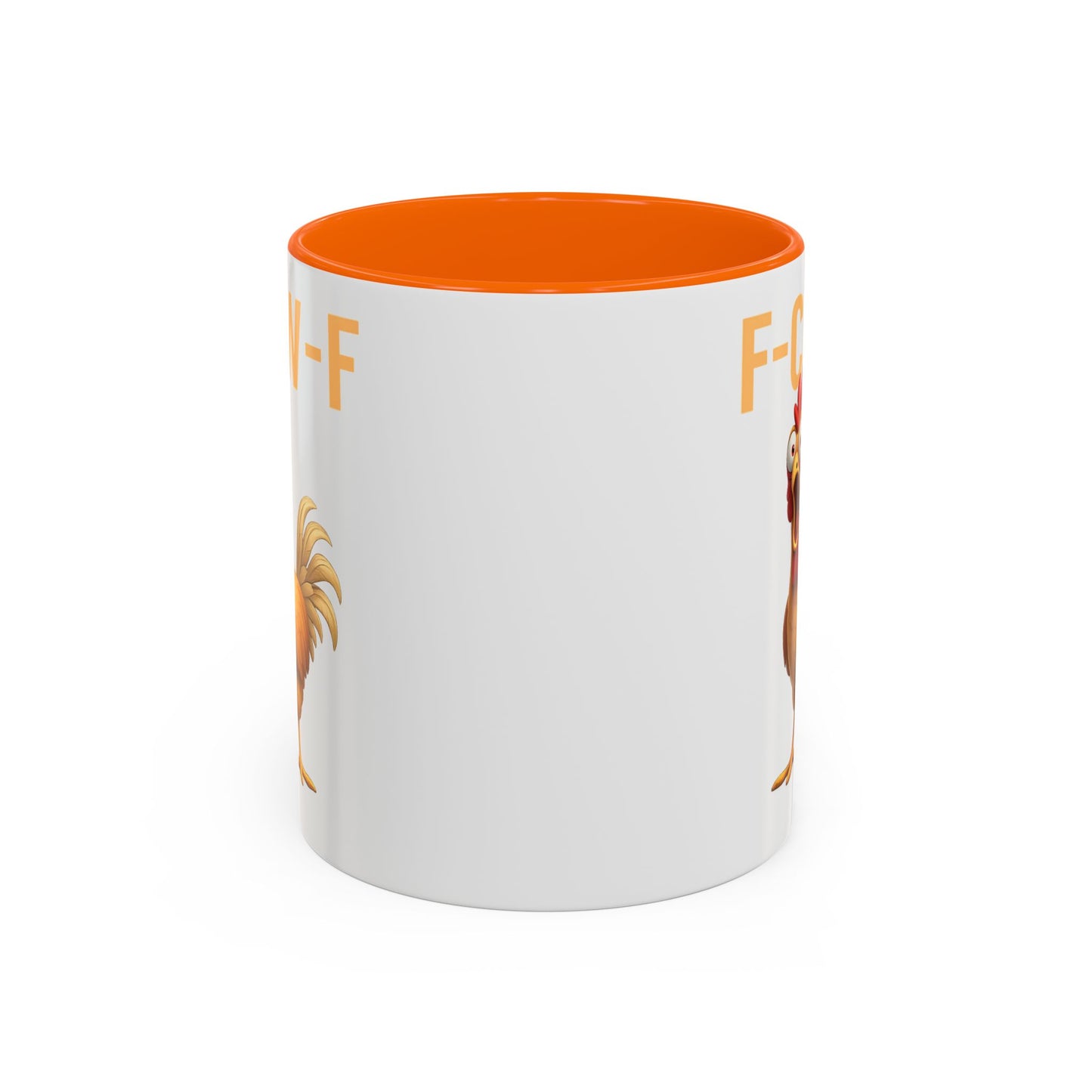 Funny Rooster Mug F-CAW-F Chicken Coffee Mug, Adult Humor Farm Animal Cup, Chicken Meme Mug, Gag Gift 11oz 15oz