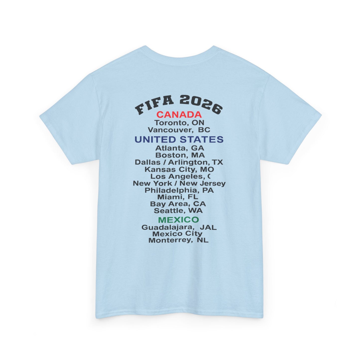 World Cup 2026 T-Shirt, Soccer Crest Tee, USA Canada Mexico Host Cities Shirt, Football Fan Apparel, Match Day Outfit, Tournament Gift