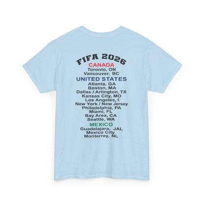 World Cup 2026 T-Shirt, Soccer Crest Tee, USA Canada Mexico Host Cities Shirt, Football Fan Apparel, Match Day Outfit, Tournament Gift