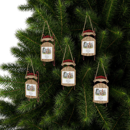 Ornament, New Home Christmas Decor, Personalized Photo Decoration, Housewarming Gift, Family Keepsake, Holiday Tree Decoration