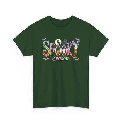 Spooky Season Unisex Cotton Tee | Halloween T-Shirt, Fall Fashion, Gift for Her, Unisex Shirt, Autumn Outfit, Halloween tshirt